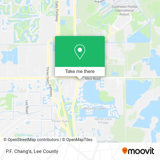 P.F. Chang's map