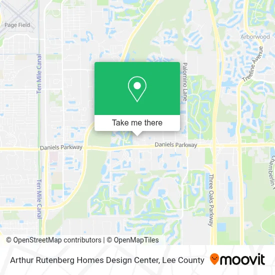 Arthur Rutenberg Homes Design Center map