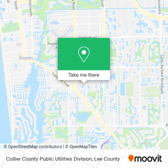 Collier County Public Utilities Division map