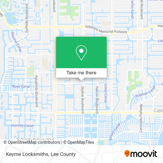 Keyme Locksmiths map