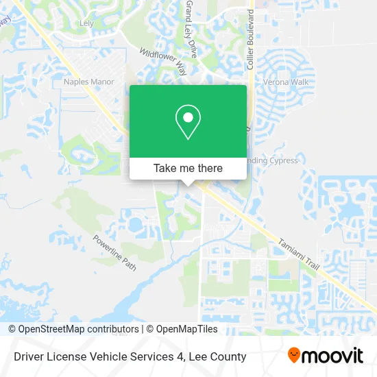 Driver License Vehicle Services 4 map