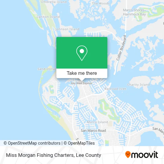 Miss Morgan Fishing Charters map