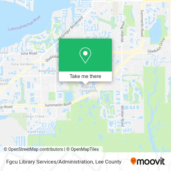 Fgcu Library Services / Administration map