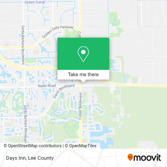 Days Inn map