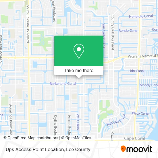 Ups Access Point Location map