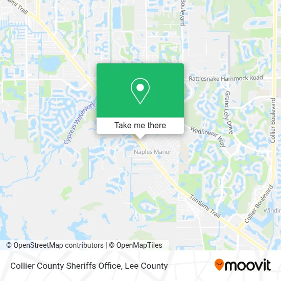 Collier County Sheriffs Office map