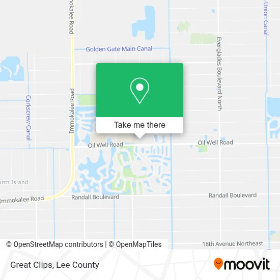 Great Clips map