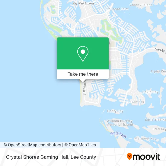 Crystal Shores Gaming Hall map