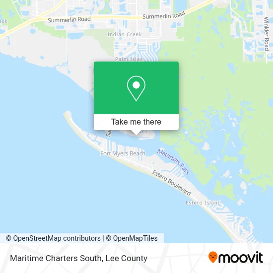 Maritime Charters South map