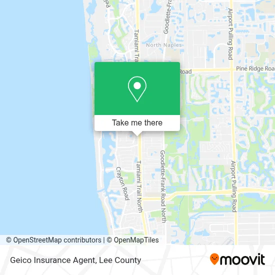 Geico Insurance Agent map