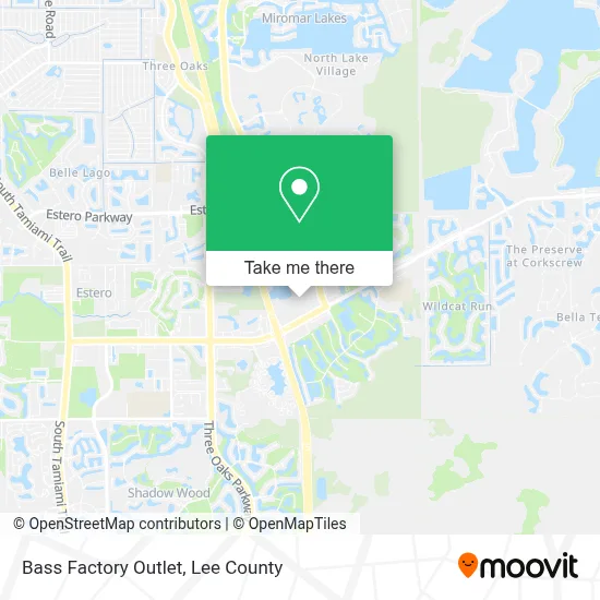 Bass Factory Outlet map