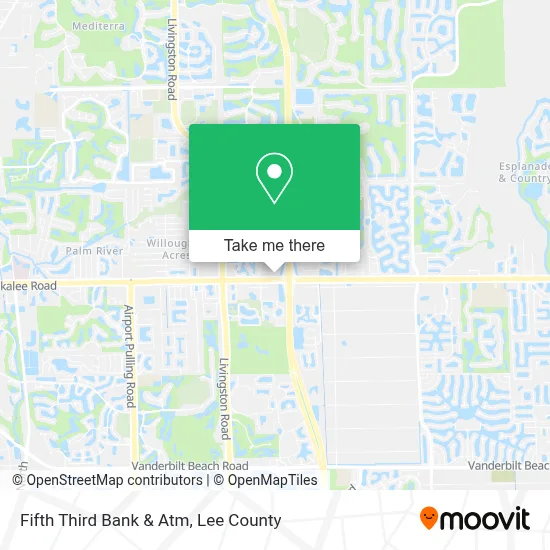 Fifth Third Bank & Atm map