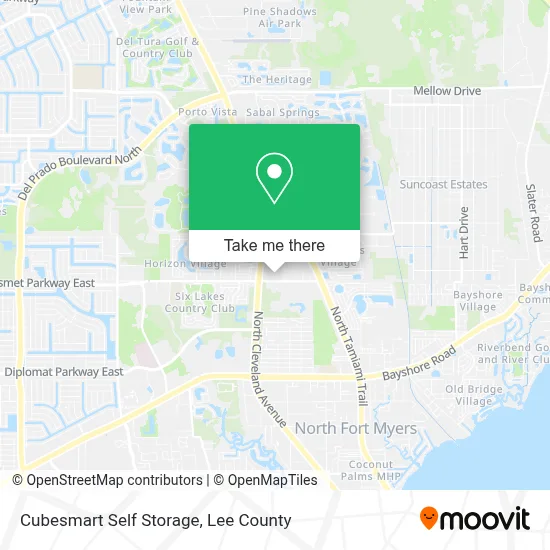 Cubesmart Self Storage map