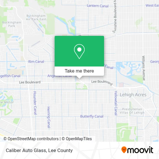 Caliber Auto Glass map