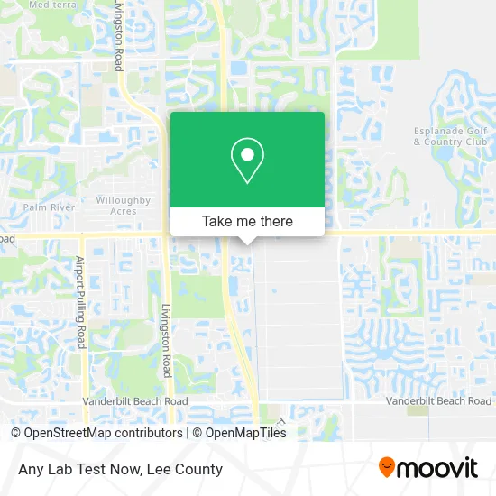 Any Lab Test Now map