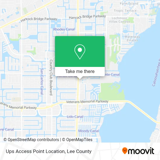 Ups Access Point Location map