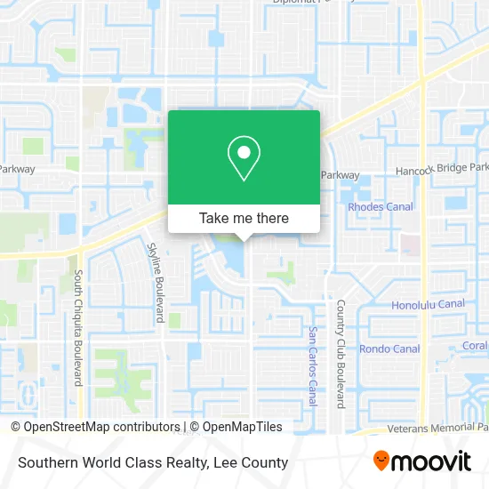 Southern World Class Realty map