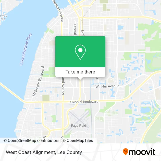 West Coast Alignment map