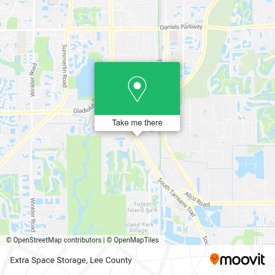 Extra Space Storage map