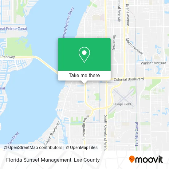 Florida Sunset Management map