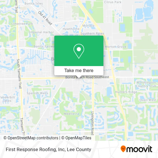 First Response Roofing, Inc map