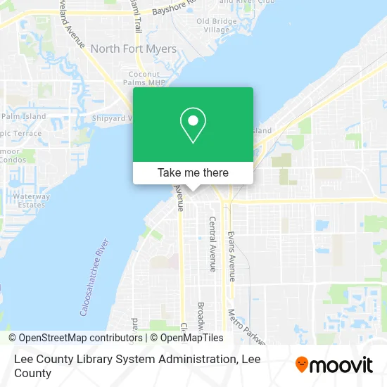 Lee County Library System Administration map