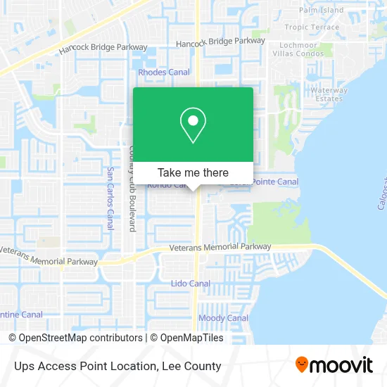 Ups Access Point Location map