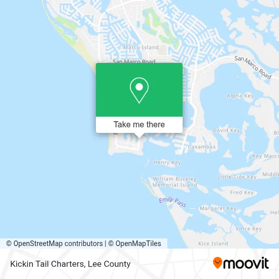 Kickin Tail Charters map