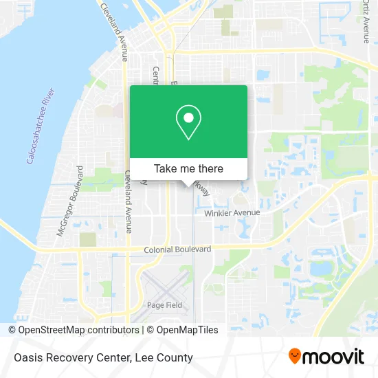 Oasis Recovery Center map