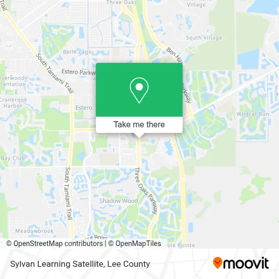 Sylvan Learning Satellite map