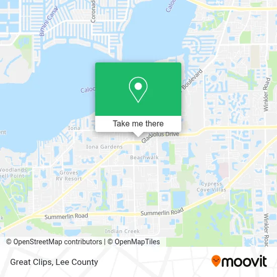 Great Clips map