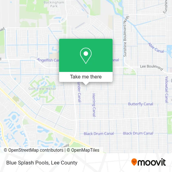 Blue Splash Pools map