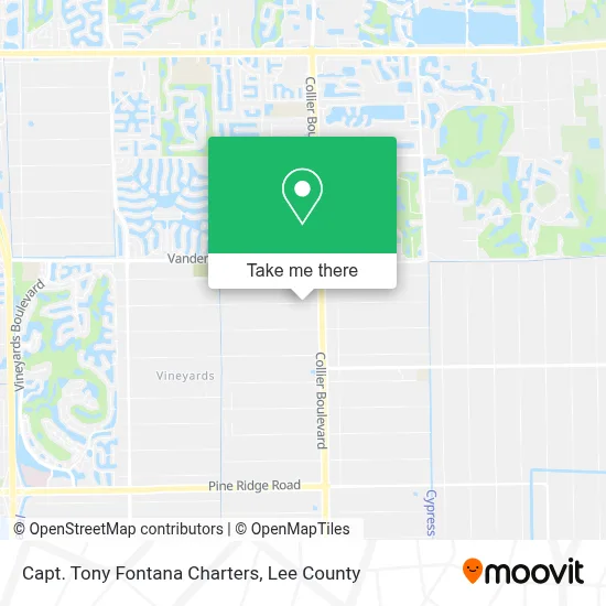 Capt. Tony Fontana Charters map
