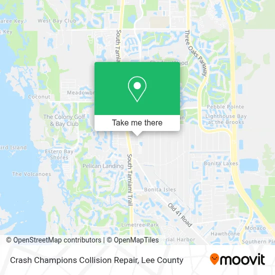 Crash Champions Collision Repair map