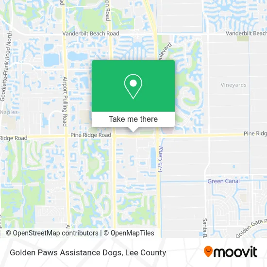 Golden Paws Assistance Dogs map