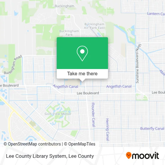 Lee County Library System map