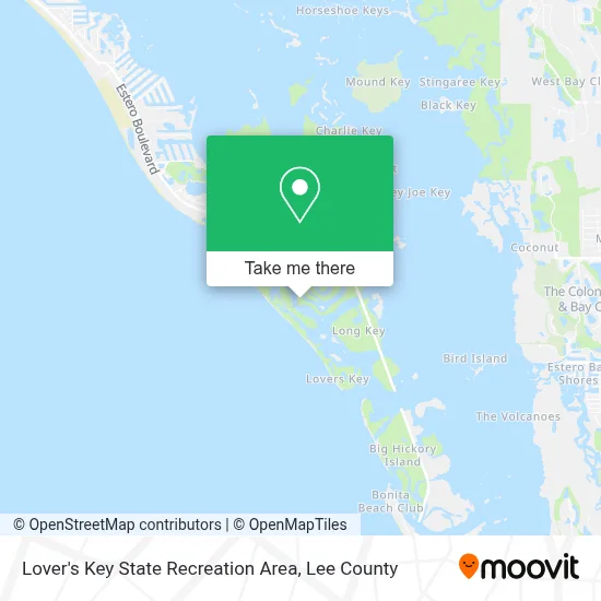 Lover's Key State Recreation Area map