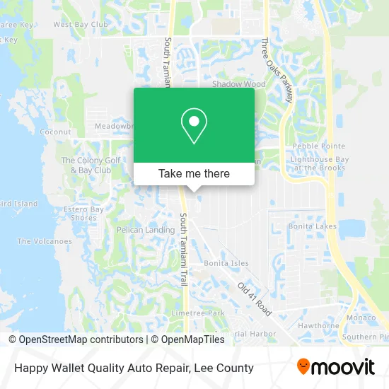Happy Wallet Quality Auto Repair map