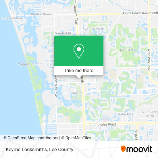Keyme Locksmiths map