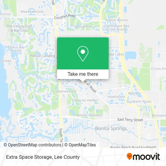 Extra Space Storage map