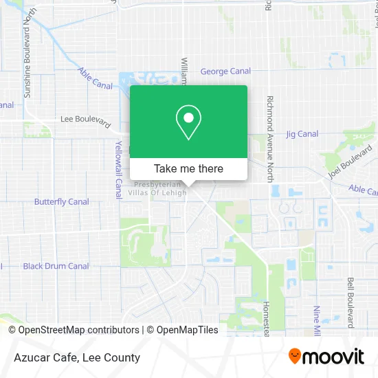 Azucar Cafe map
