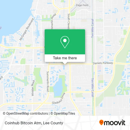 Coinhub Bitcoin Atm map