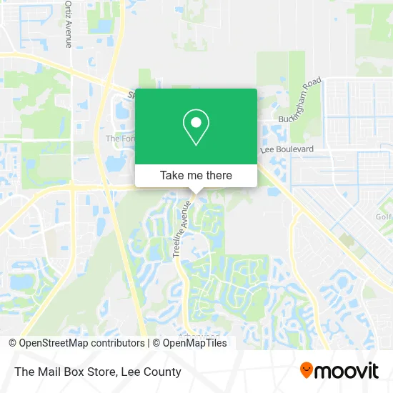 The Mail Box Store map