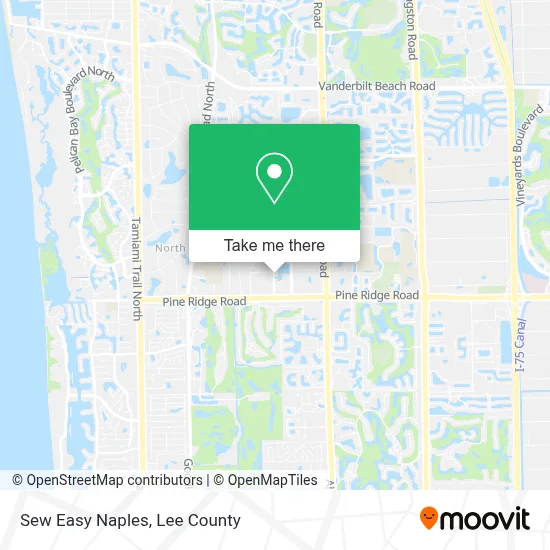 Sew Easy Naples map