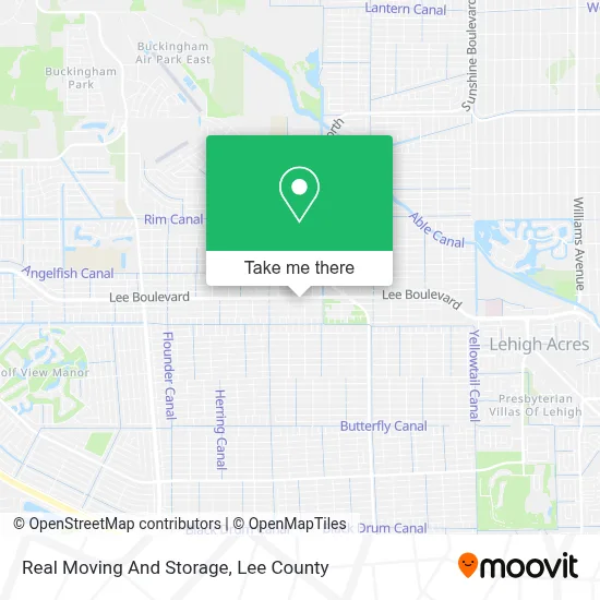 Real Moving And Storage map