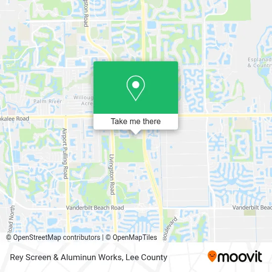 Rey Screen & Aluminun Works map