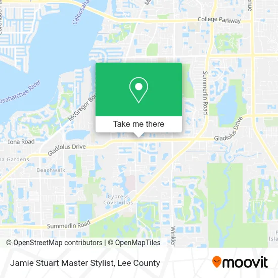 Jamie Stuart Master Stylist map