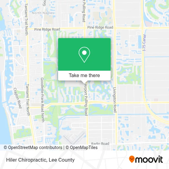 Hiler Chiropractic map