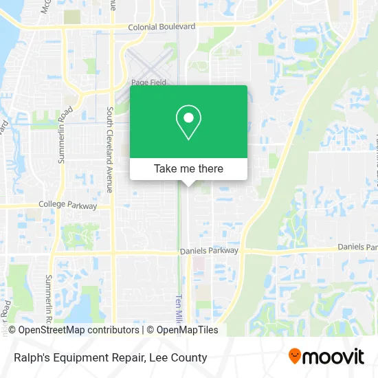 Ralph's Equipment Repair map