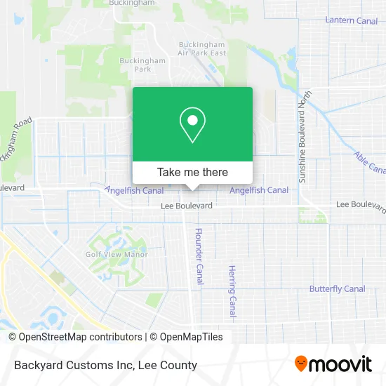 Backyard Customs Inc map